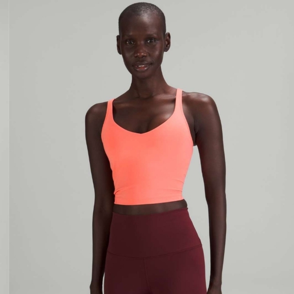 Lululemon Align Crop Tank Top Size 12  Raspberry Cream EUC - Picture 8 of 9